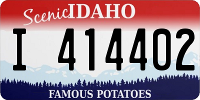 ID license plate I414402