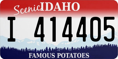 ID license plate I414405
