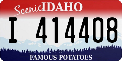 ID license plate I414408
