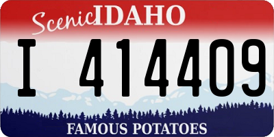 ID license plate I414409