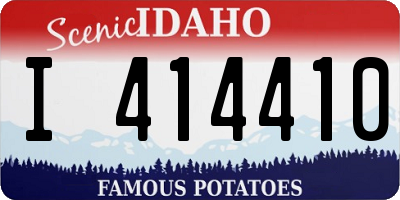 ID license plate I414410