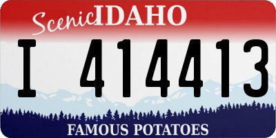 ID license plate I414413