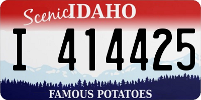ID license plate I414425