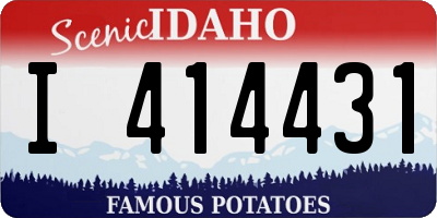 ID license plate I414431