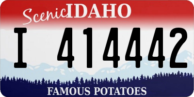 ID license plate I414442
