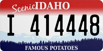 ID license plate I414448
