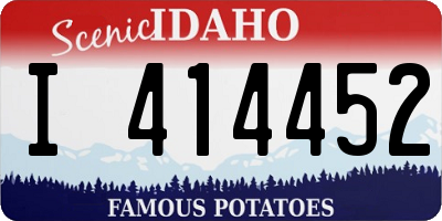ID license plate I414452