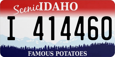 ID license plate I414460