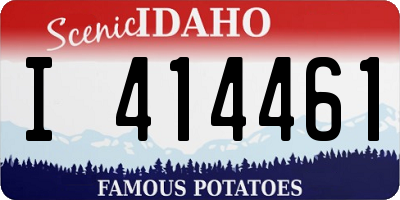 ID license plate I414461