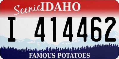 ID license plate I414462