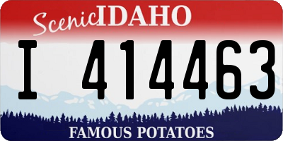 ID license plate I414463