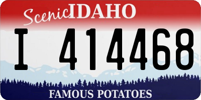 ID license plate I414468