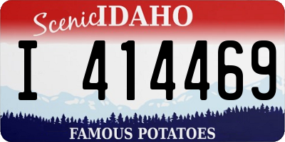 ID license plate I414469