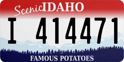 ID license plate I414471