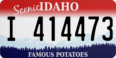 ID license plate I414473