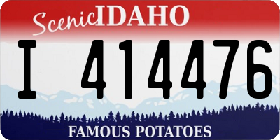 ID license plate I414476
