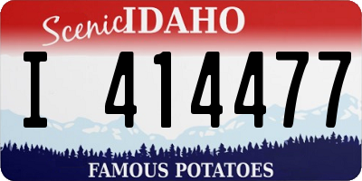 ID license plate I414477