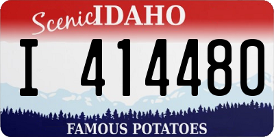 ID license plate I414480