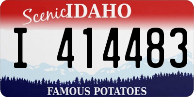 ID license plate I414483