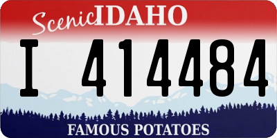 ID license plate I414484