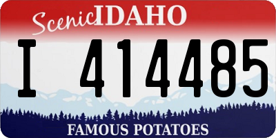 ID license plate I414485