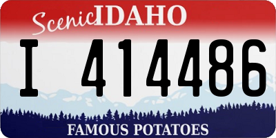 ID license plate I414486