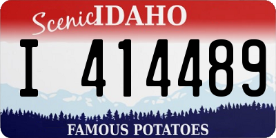 ID license plate I414489