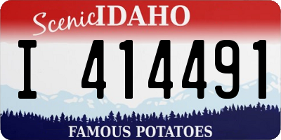 ID license plate I414491