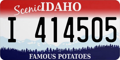 ID license plate I414505