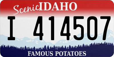 ID license plate I414507