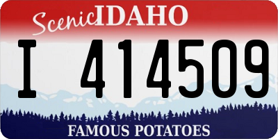 ID license plate I414509