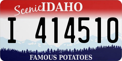 ID license plate I414510
