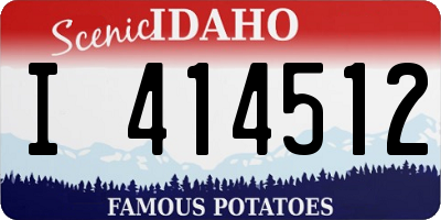 ID license plate I414512