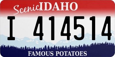 ID license plate I414514