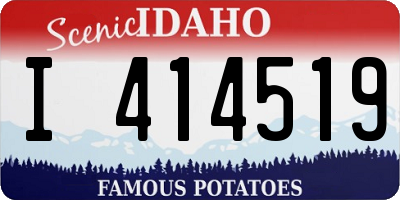 ID license plate I414519