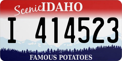 ID license plate I414523