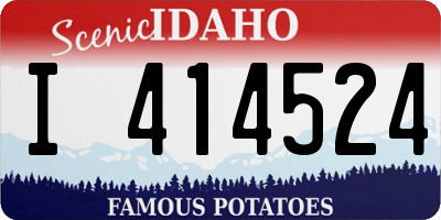 ID license plate I414524