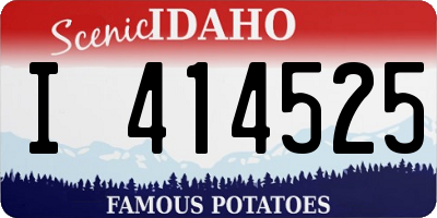 ID license plate I414525