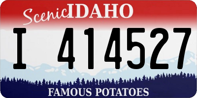 ID license plate I414527