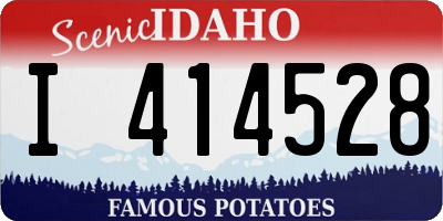 ID license plate I414528