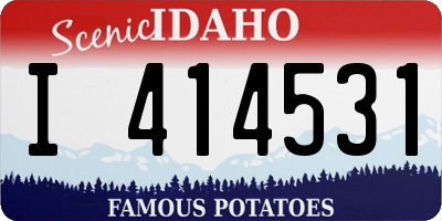 ID license plate I414531
