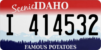 ID license plate I414532