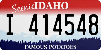 ID license plate I414548