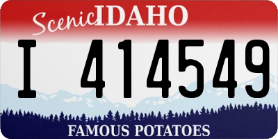 ID license plate I414549