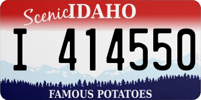 ID license plate I414550