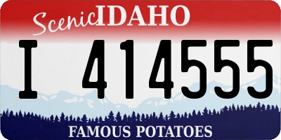 ID license plate I414555