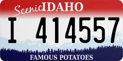 ID license plate I414557