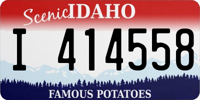 ID license plate I414558