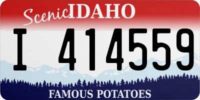 ID license plate I414559