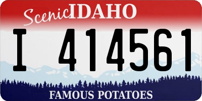 ID license plate I414561